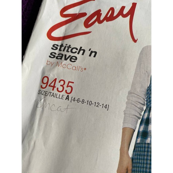 McCalls sewing pattern 9435 dress jumper patch pockets sz 4 6 8 10 12 14 - Picture 2 of 6